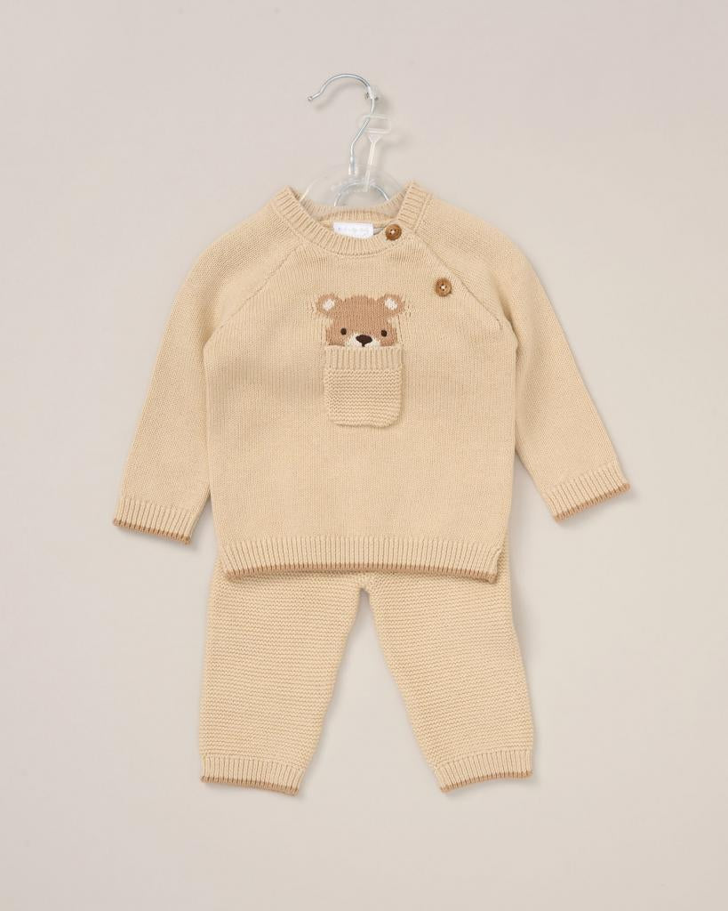 Biscuit Teddy Bear Knitted Set Rock-a-Bye Baby