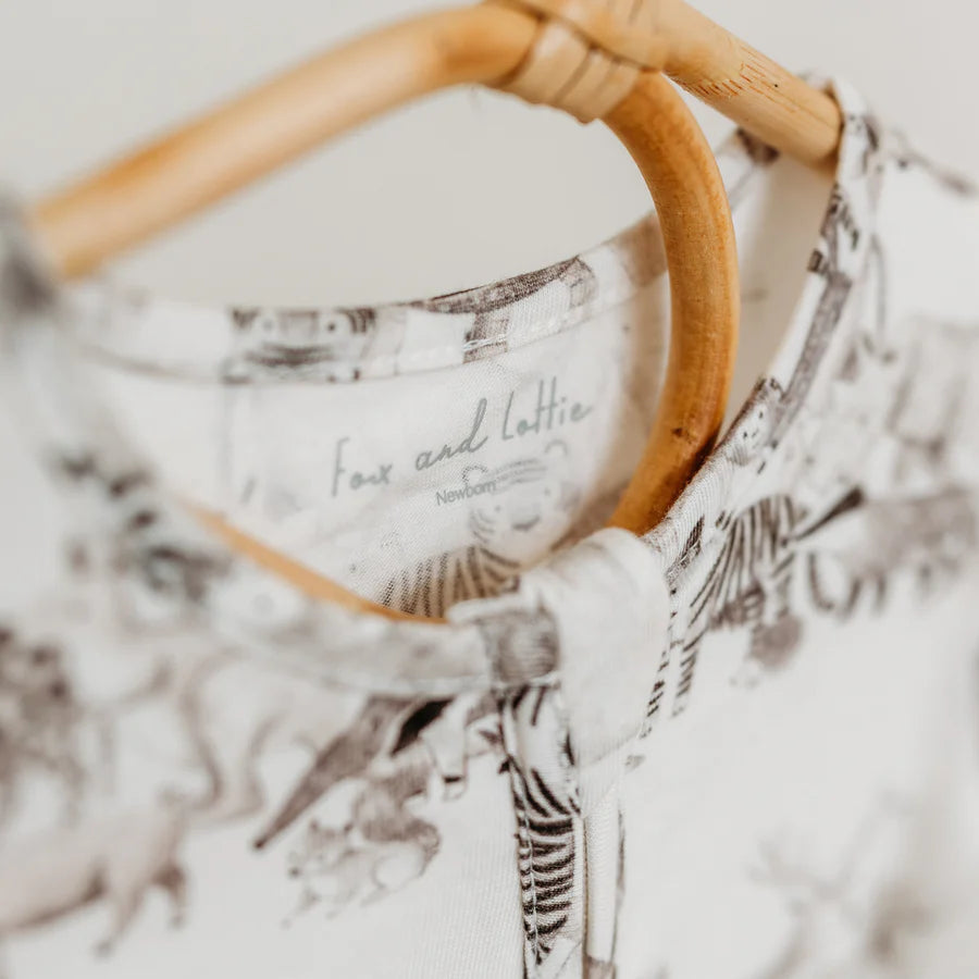 Animals Zip up Sleepsuit Fox & Lottie