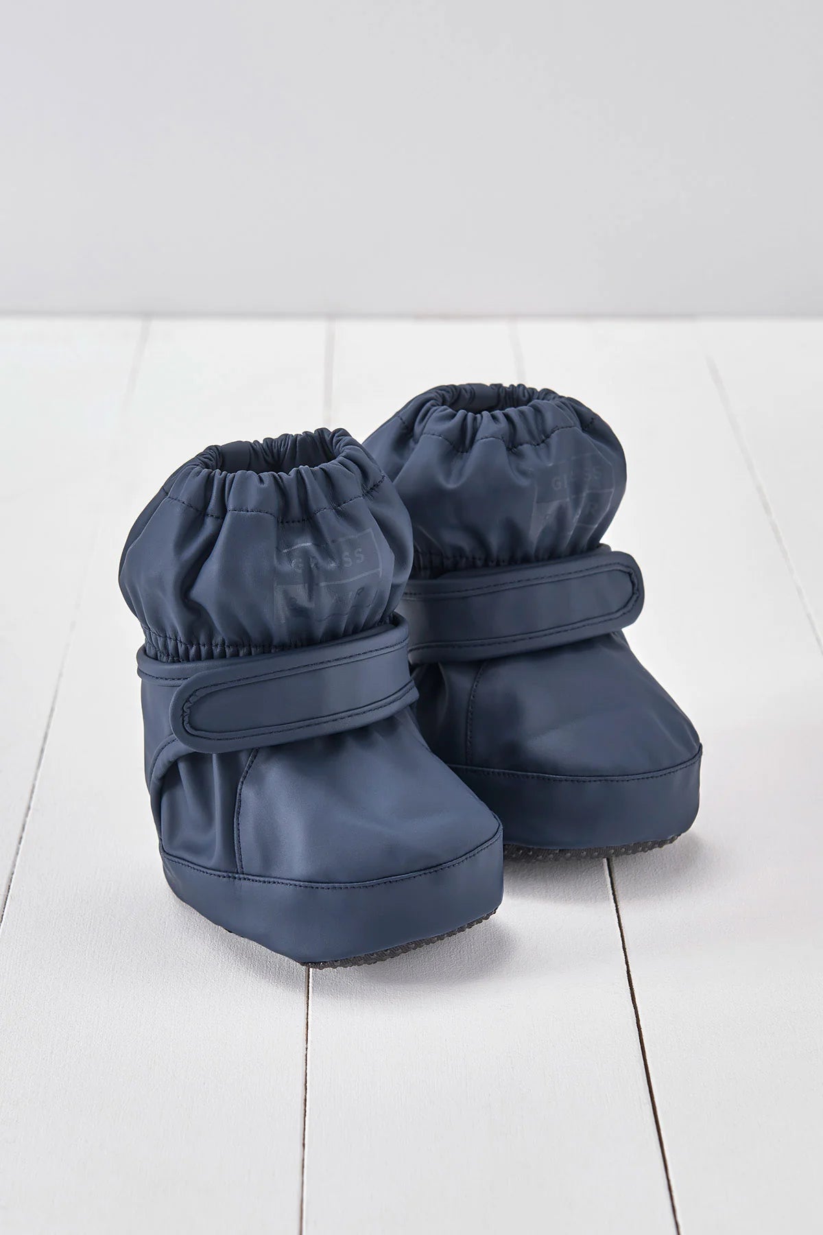 Grass & Air Navy PU Waterproof Bootie