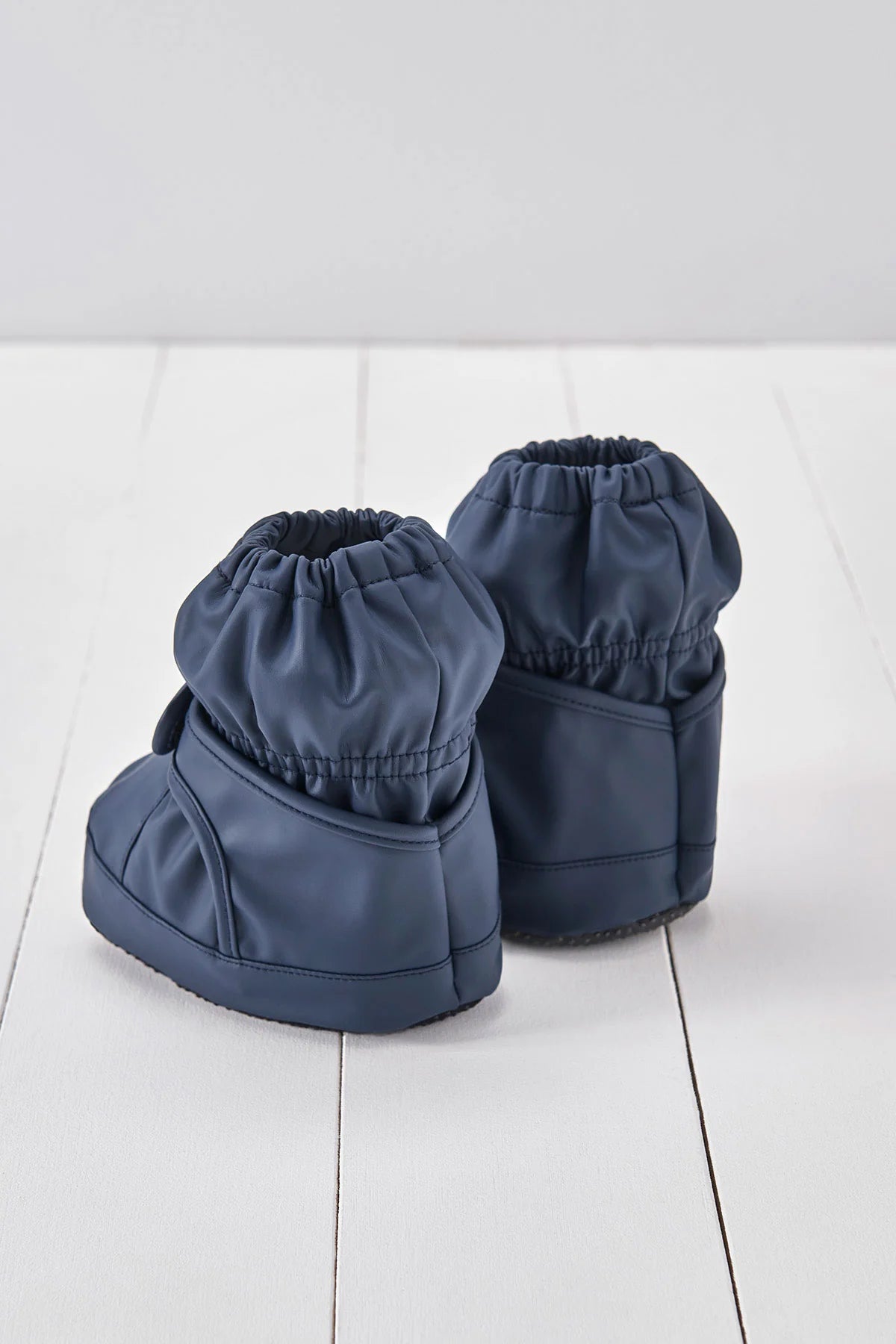 Grass & Air Navy PU Waterproof Bootie