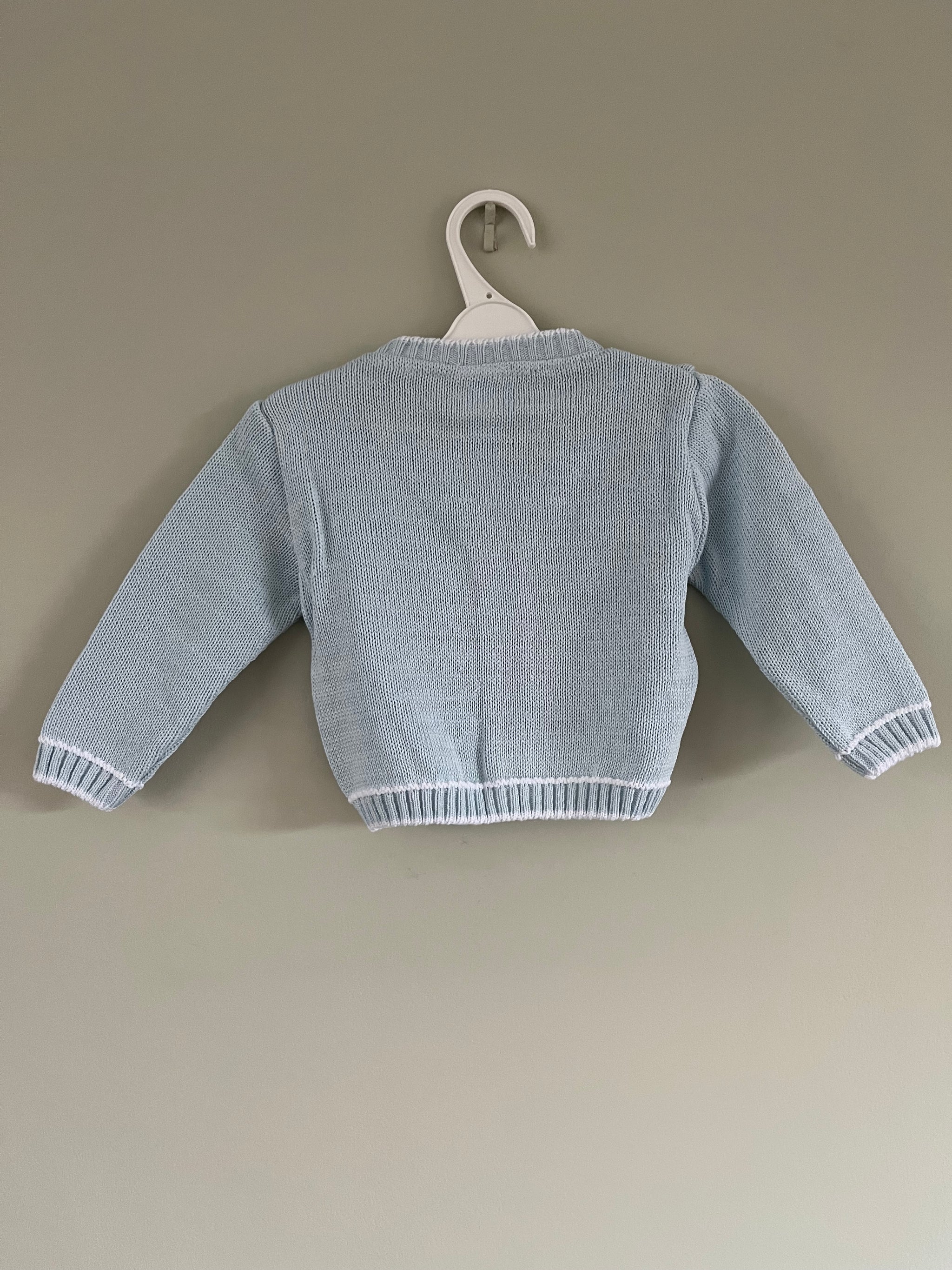 Baby Blue Cardigan Traditional  Little Nosh