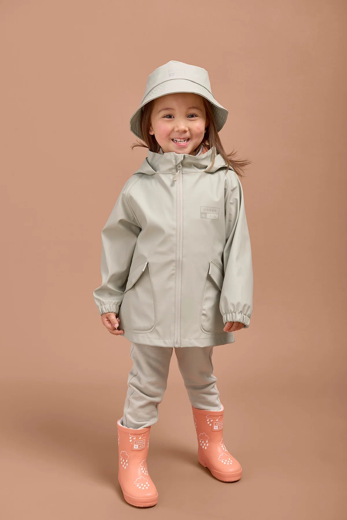 Geothermal Grey  Rainster Jacket Grass & Air