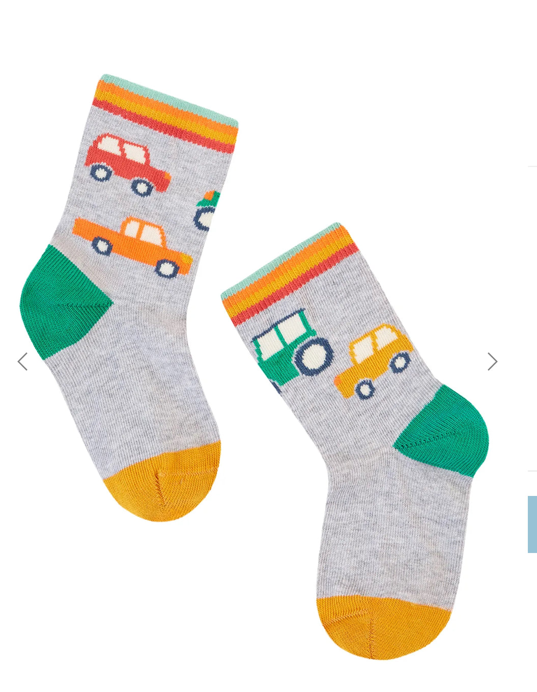 Frugi Little Socks Cars Multipack