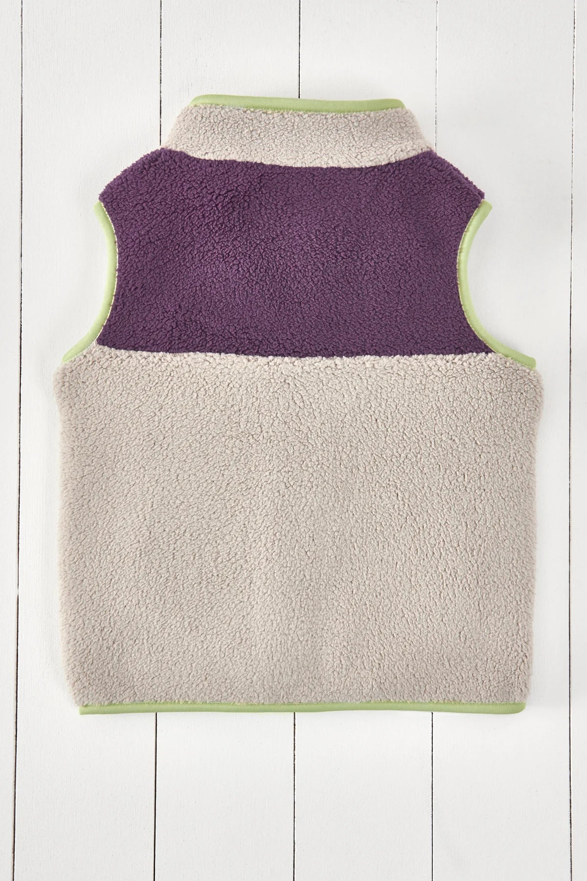 Amethyst Purple & Geothermal Grey Borg Gilet Grass & Air