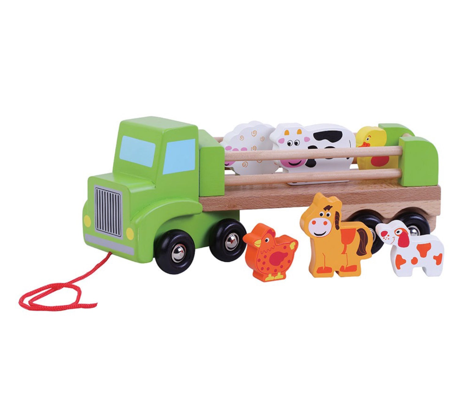 Jumini Wooden Farm Lorry Toy