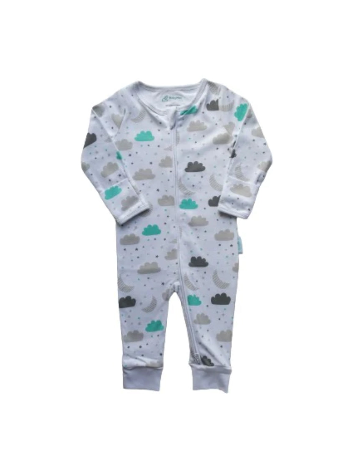 BabyMac Organic Cotton Sleepsuit Cloud Design