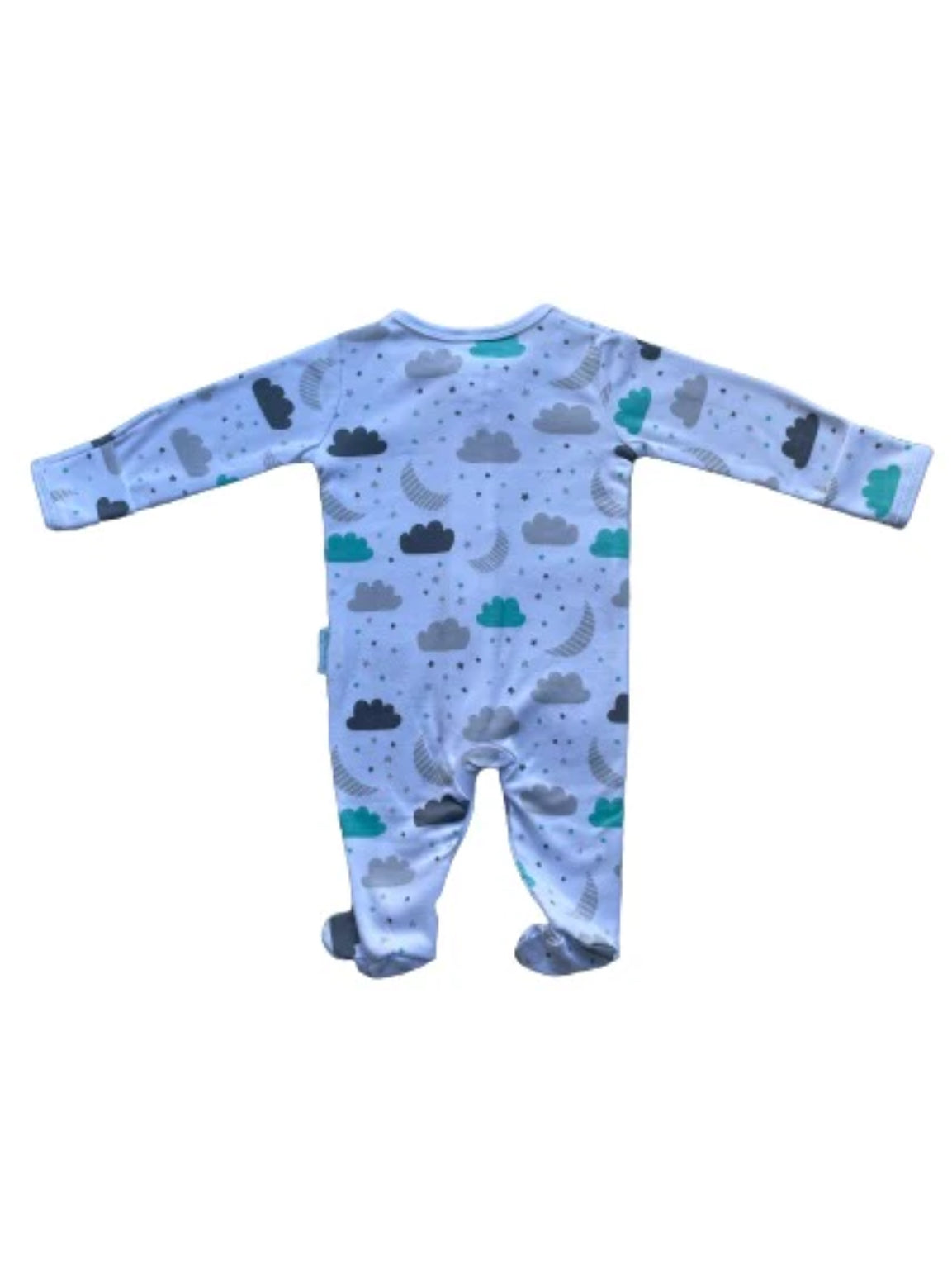 BabyMac Organic Cotton Sleepsuit Cloud Design