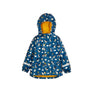 Frugi Puddle Buster Coat Puffin Puddles Blue
