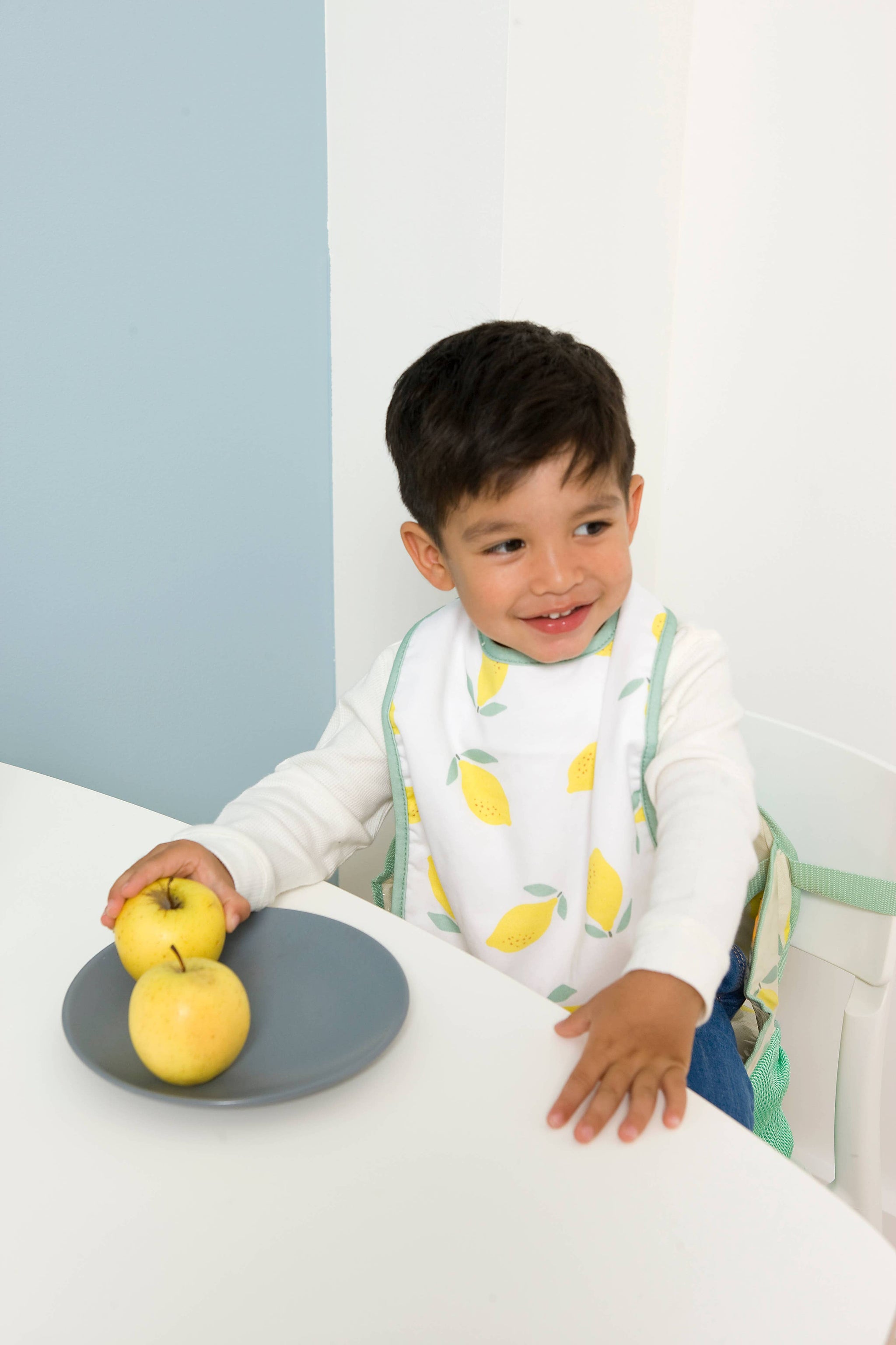 BTL Set of 2 Bibs - Happy Lemon