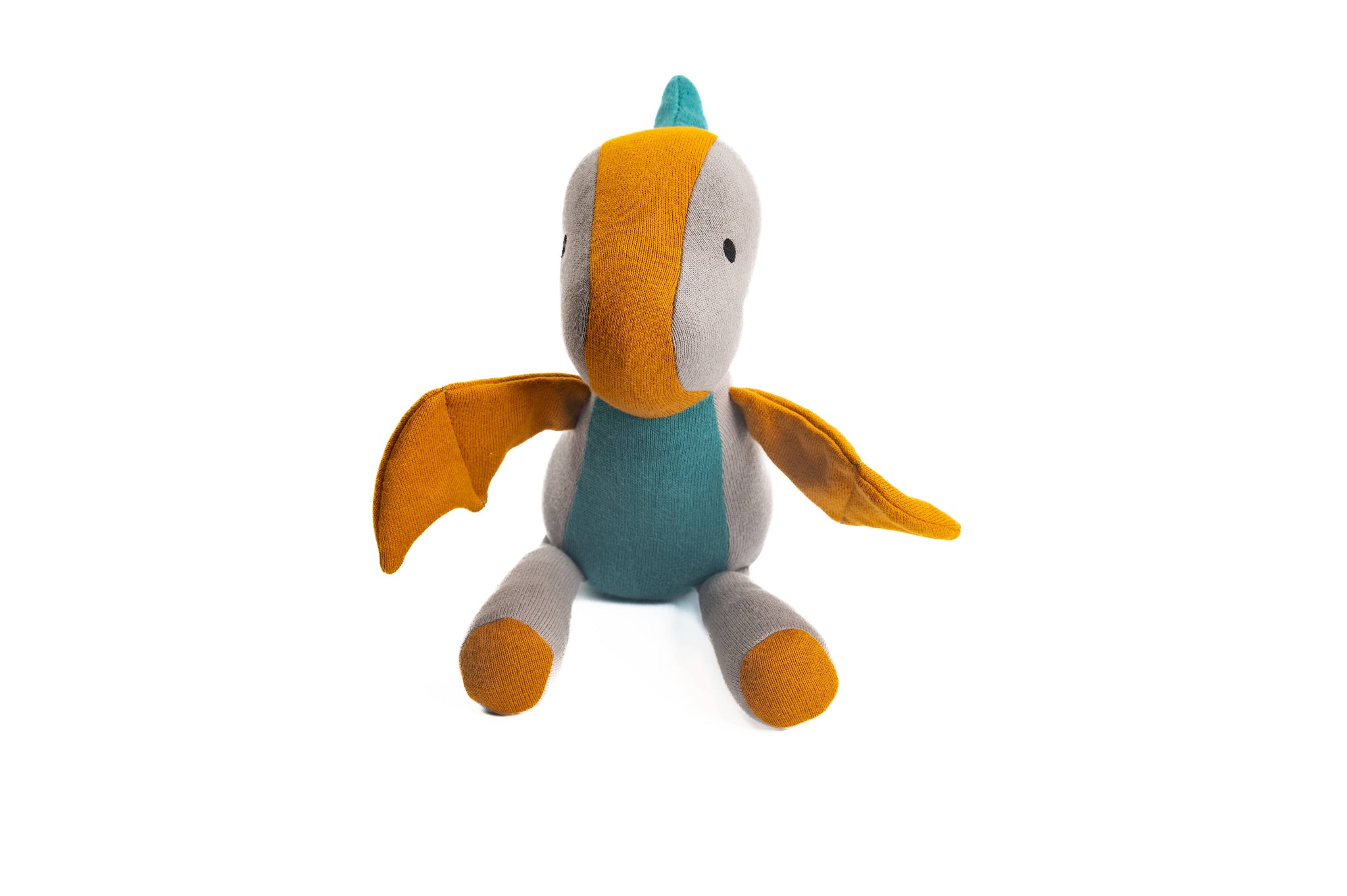 Dinosaur Teddy, Large Organic Cotton Pterodactyl Soft Toy