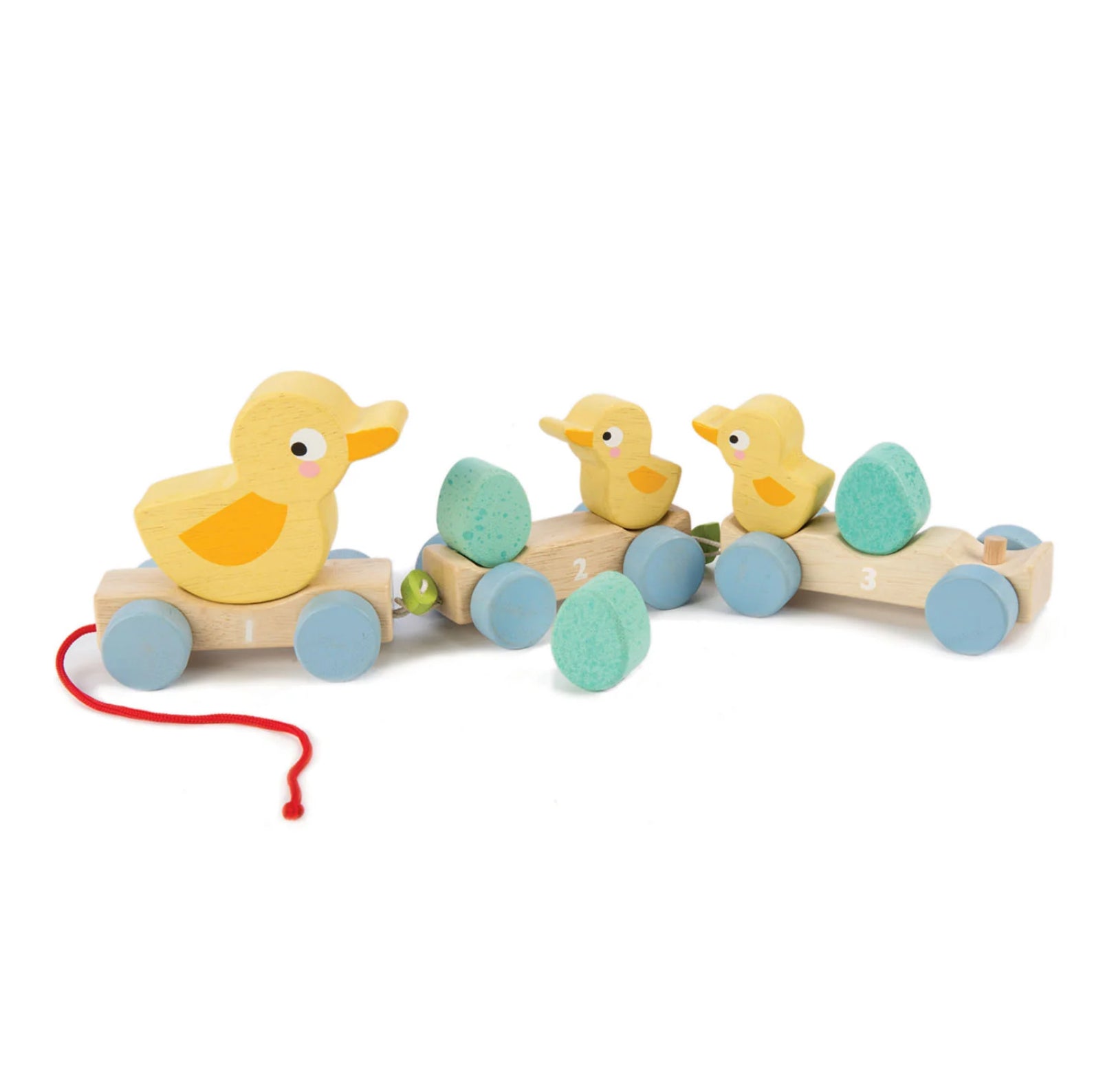 Tenderleaf Wooden Pull Along Ducks  Toy