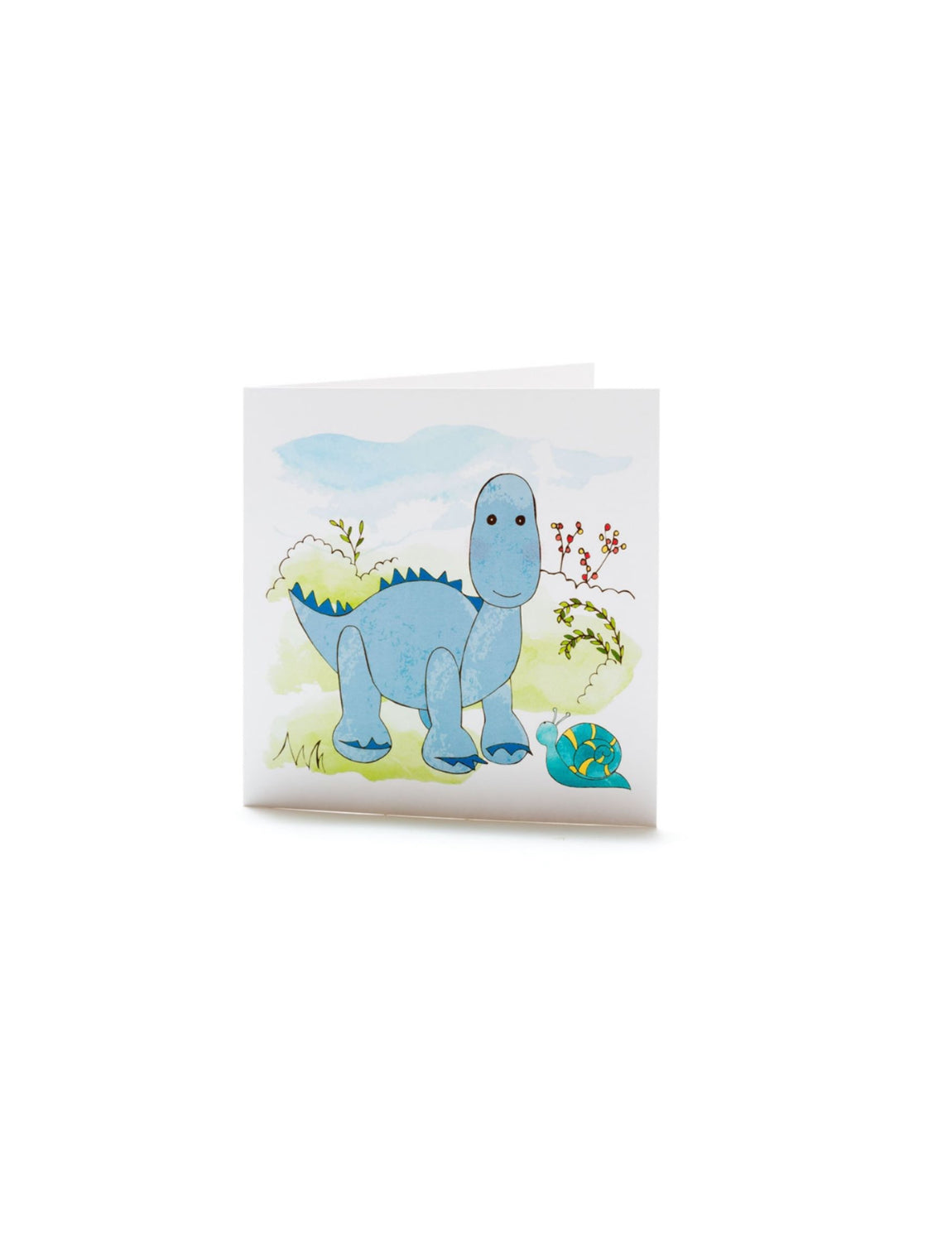 Blue Dinosaur Greeting Card