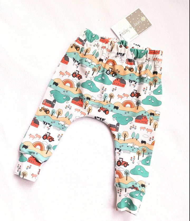 Farm Tractor  leggings from Freckles & Daisies