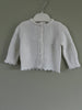 Baby White Scallop Edged Cardigan Traditional  Little Nosh
