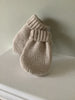 Beige Knitted Baby Mittens