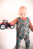 Happily Ever Tractor Romper from Freckles & Daisies