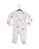 BabyMac Organic Cotton Sleepsuit Heart Print Design