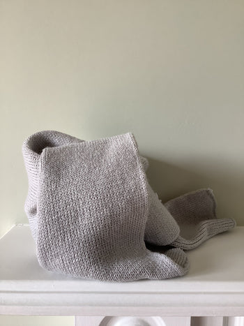 Grey Knitted Scarf Little Nosh