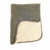 Dark Grey Sherpa Fleece Blanket