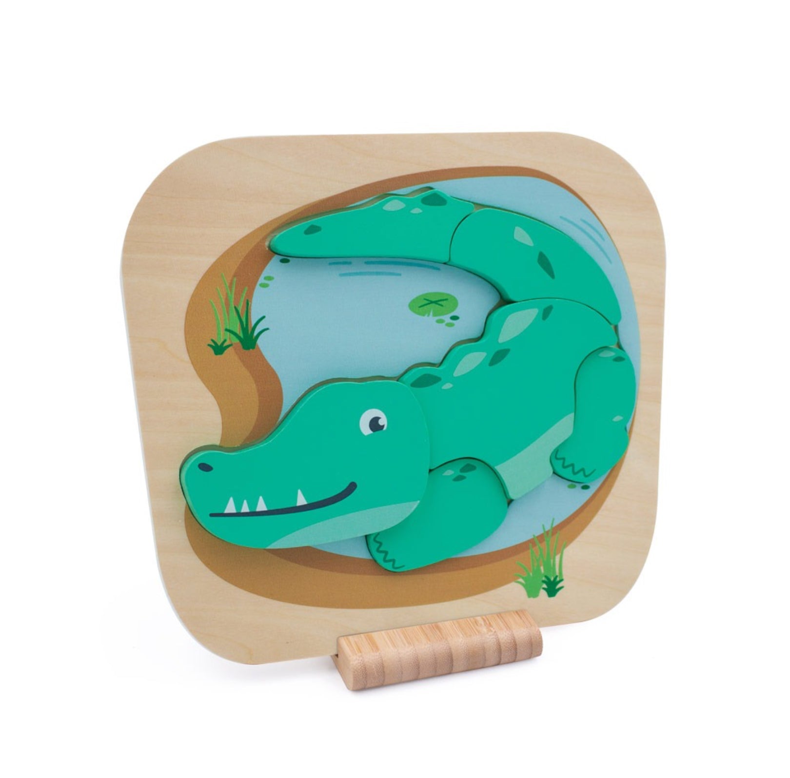 Jumini crocodile Raised Puzzle Wooden Toy