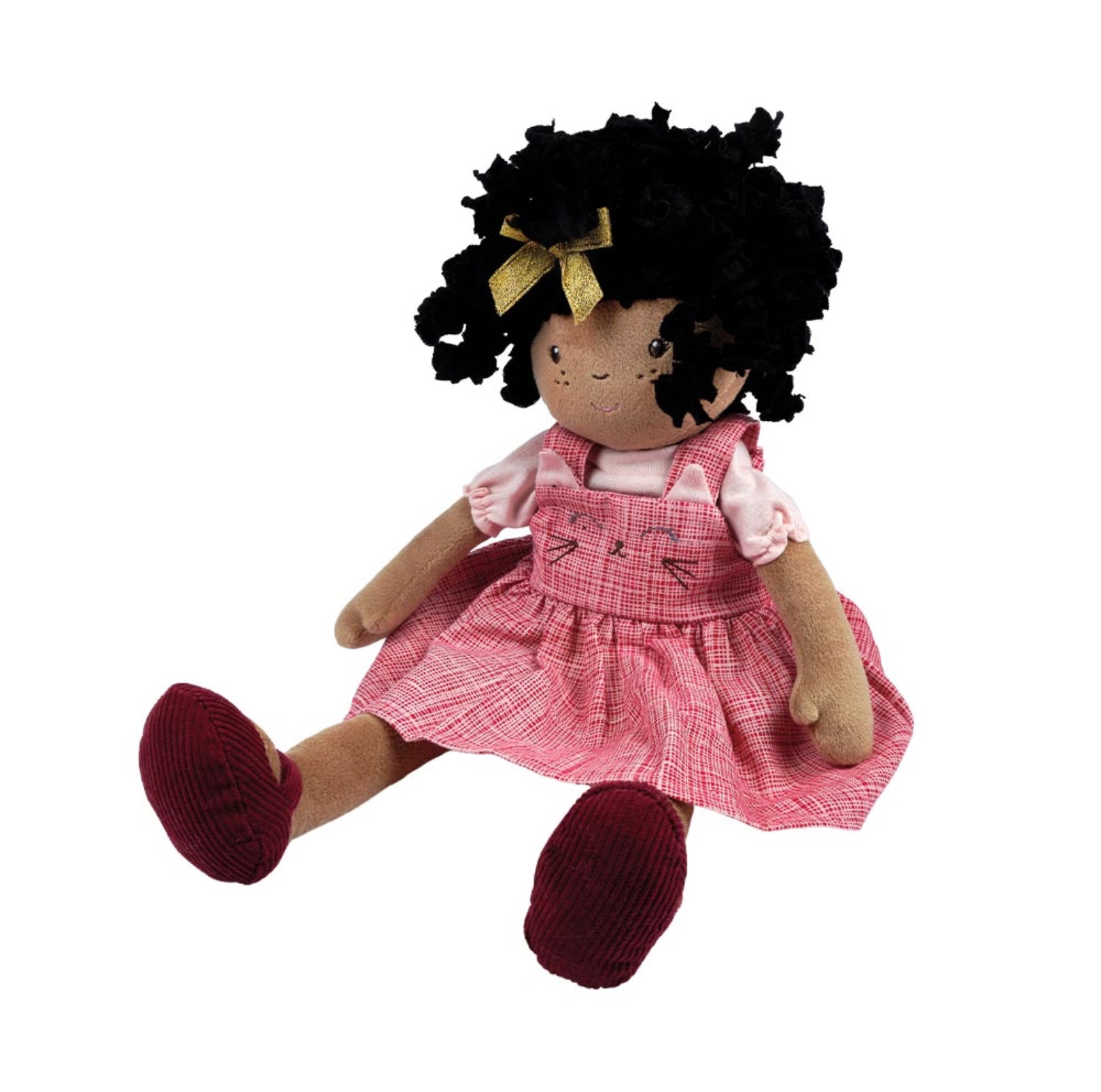 Bonikka Madison Black Hair Doll with Printed Dress Doll