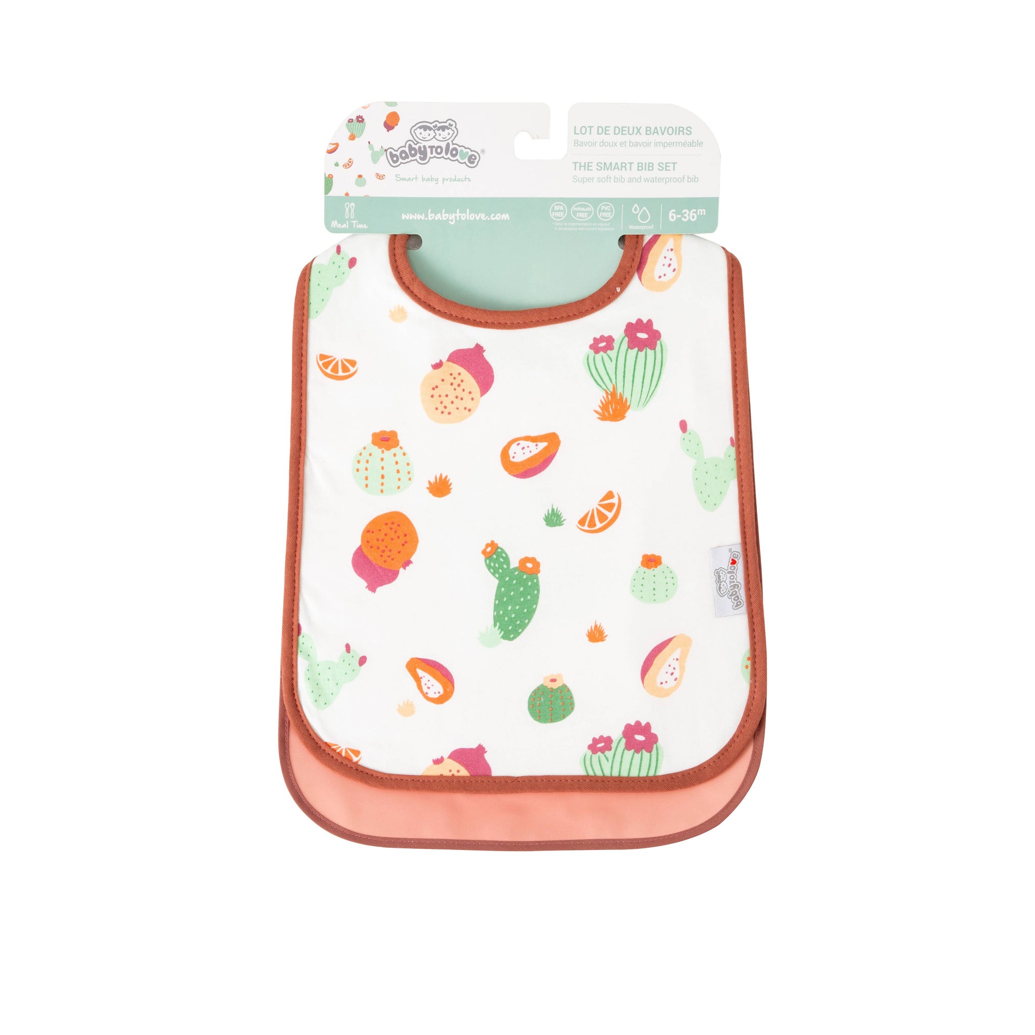 BTL Set of 2 Bibs - Cactus Garden