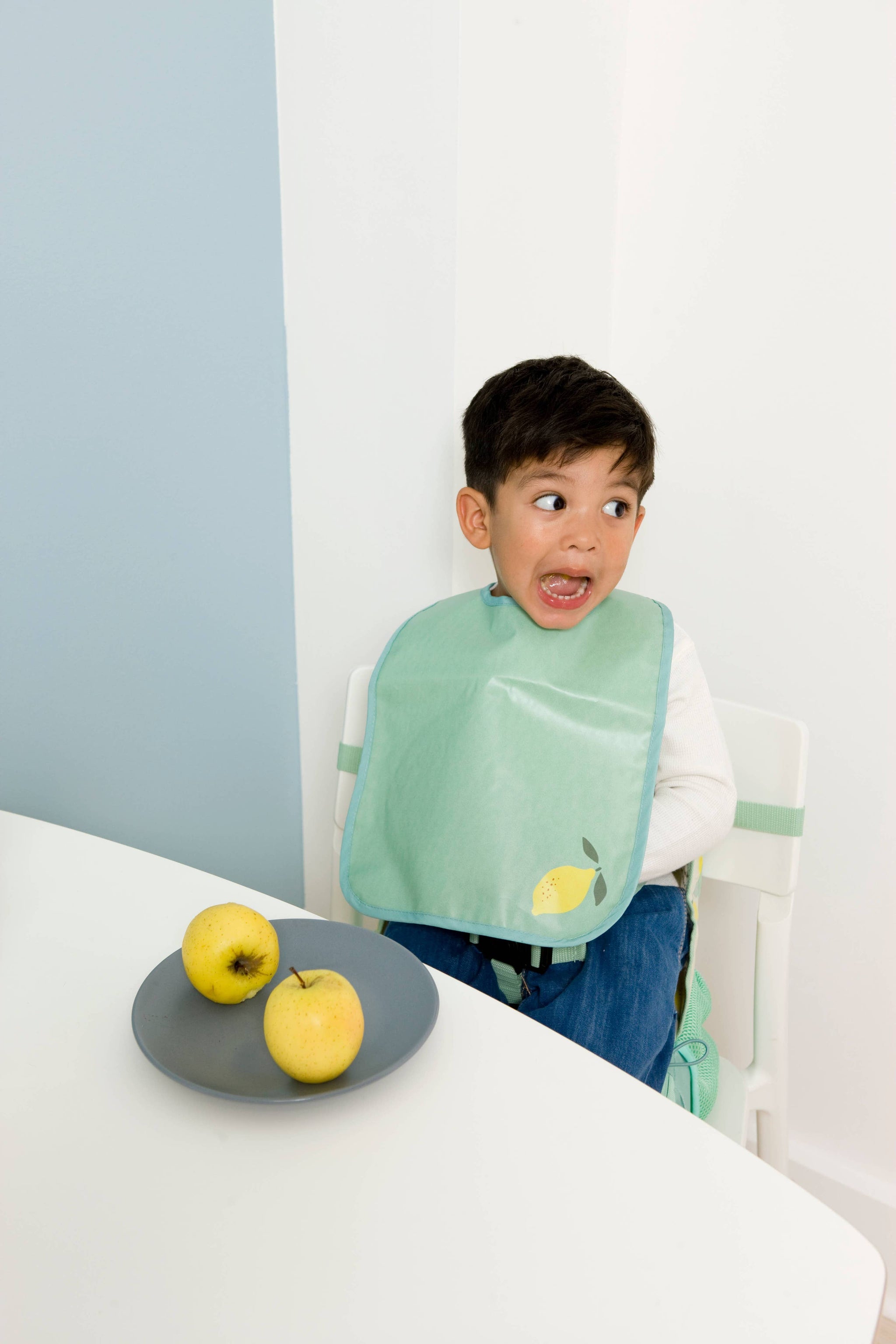 BTL Set of 2 Bibs - Happy Lemon