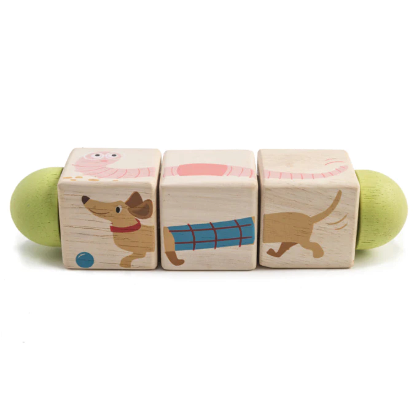 Tenderleaf Twisting Cubes  Wooden Toy