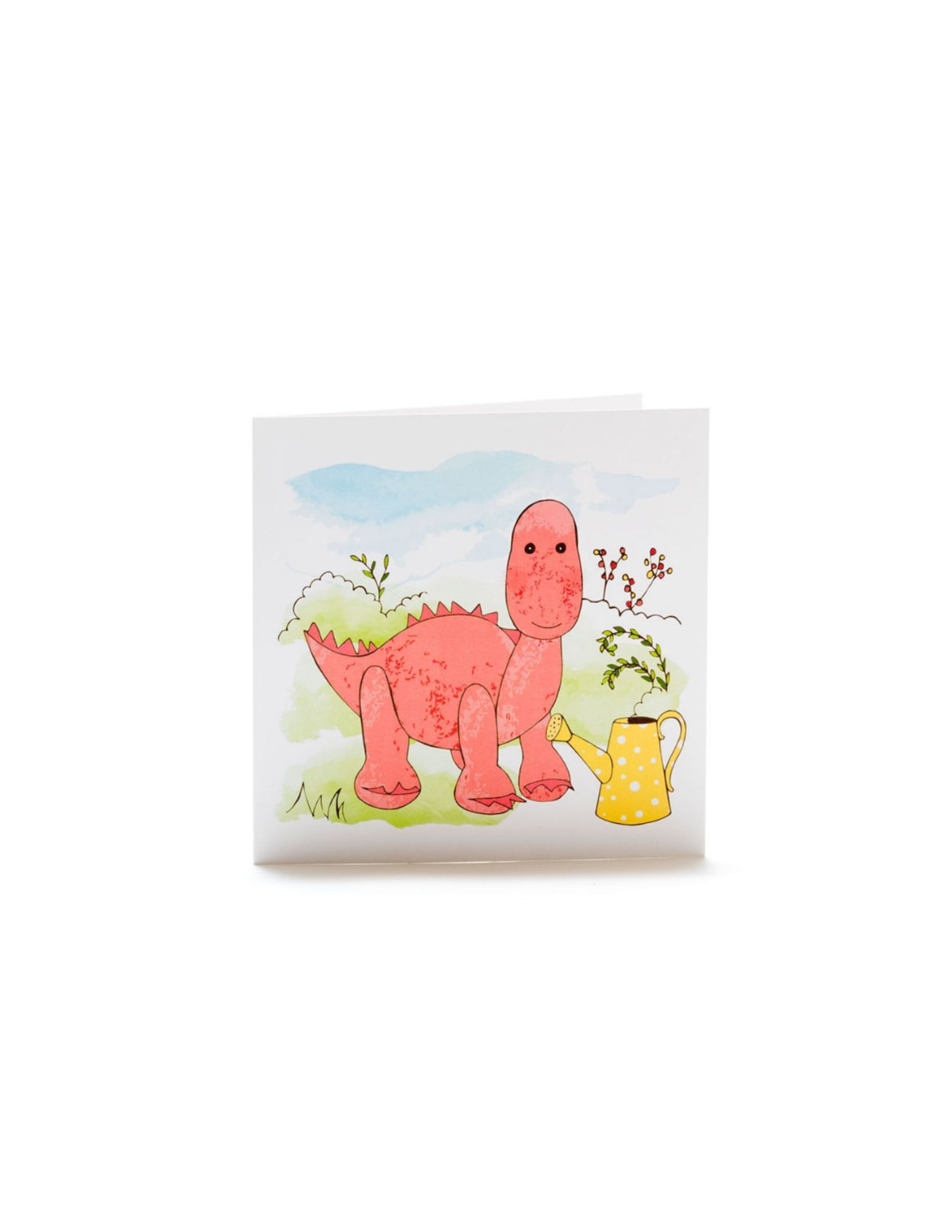 Pink Dinosaur Greeting Card