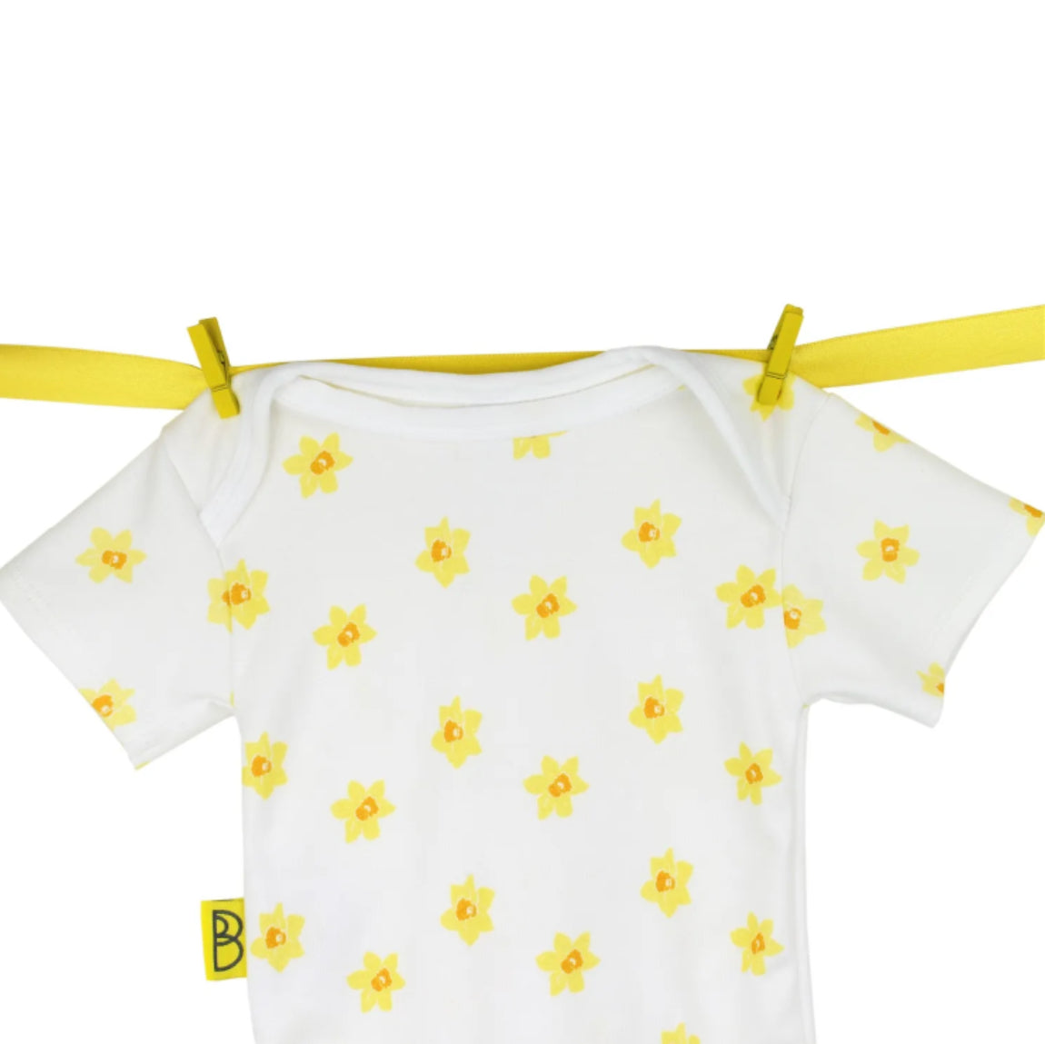 OFFER Babi Bw Daffodil Print Short Sleeved Body