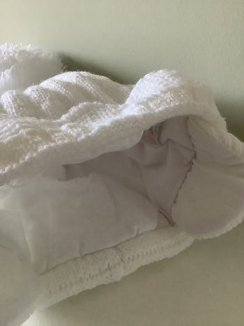 Baby Princess White Bobble Hat