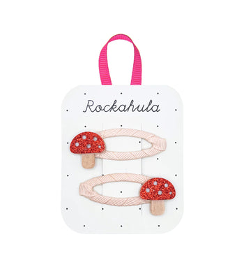 Little Toadstool Glitter Hair Clips Rockahula