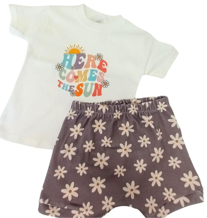 Daisy  Print Jersey Shorts from Freckles & Daisies