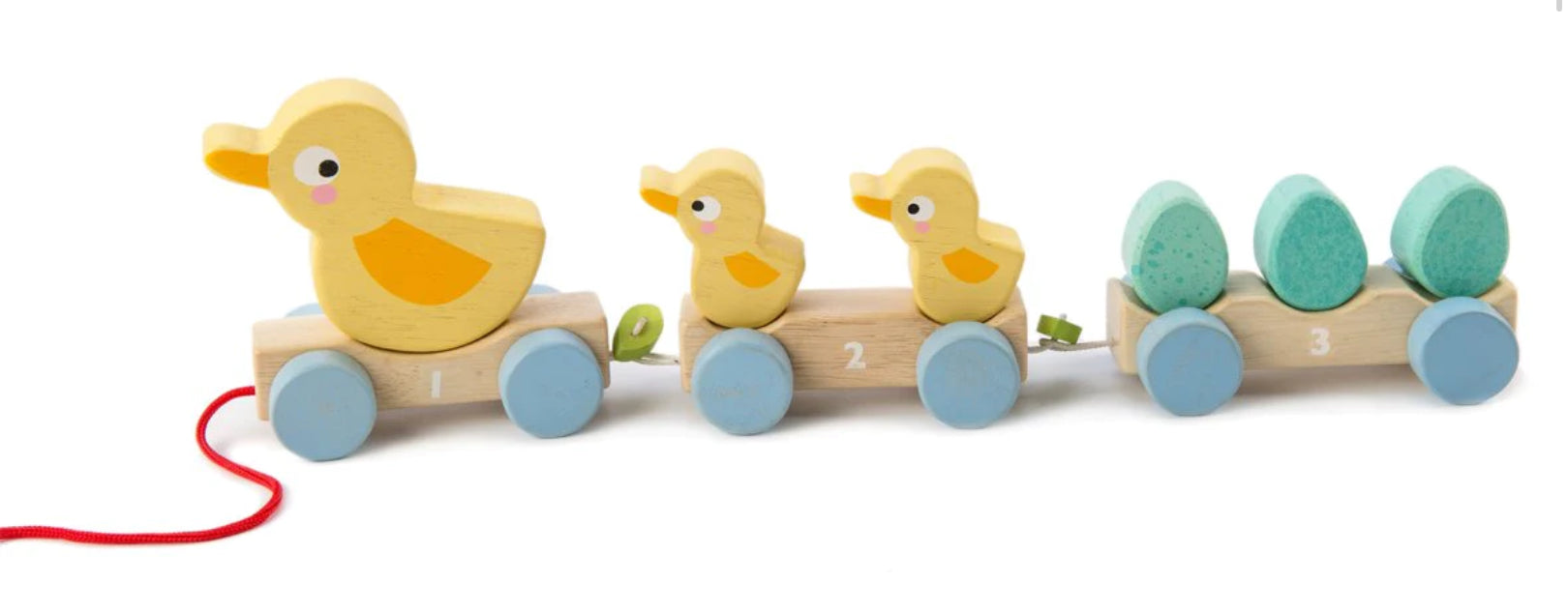 Tenderleaf Wooden Pull Along Ducks  Toy
