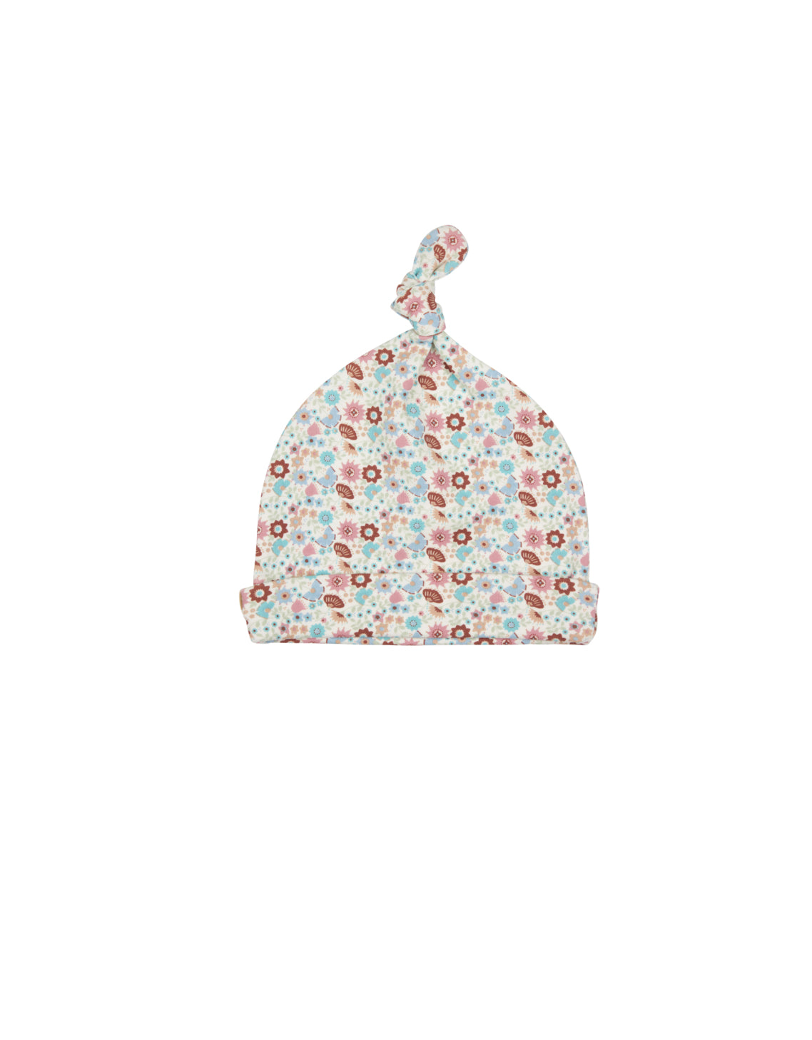 Ditsy Print Knotted Hat Pigeon Organic