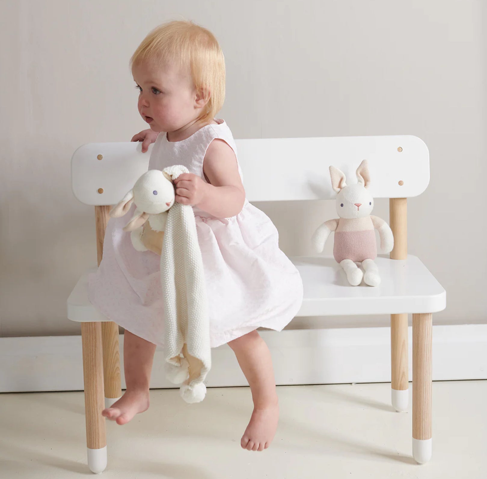 Baby Threads Cream Bunny Gift Set Organic cotton from Thread Bear