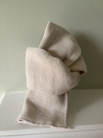 Biscuit Beige Knitted Scarf Little Nosh