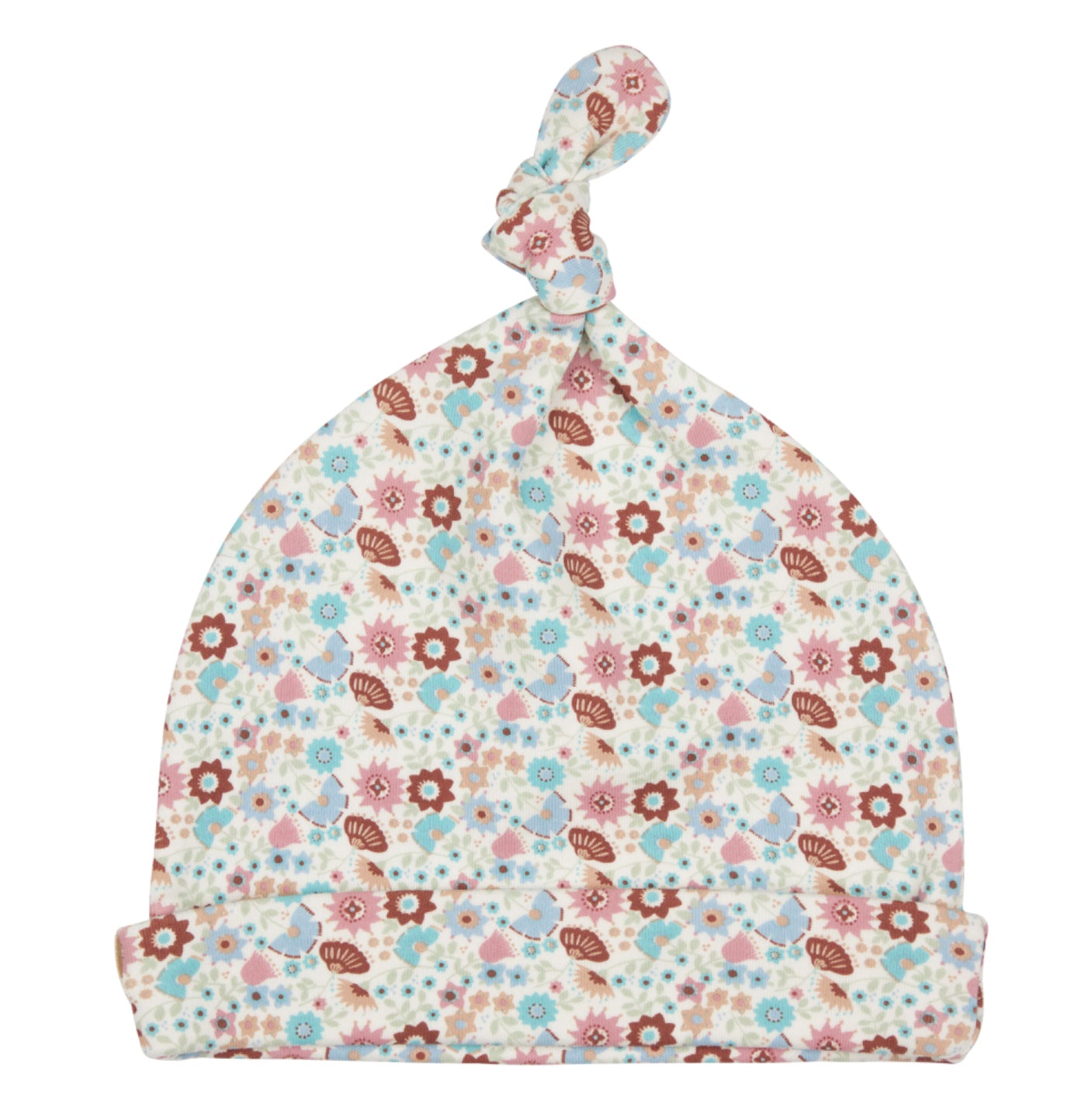 Ditsy Print Knotted Hat Pigeon Organic