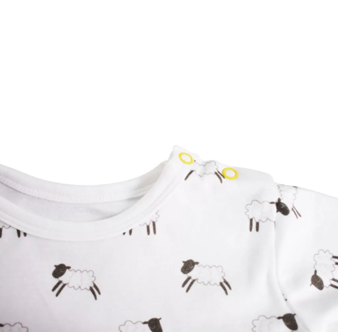 Babi Bw Welsh Little Sheep Printed White long Sleeve T-shirt Top OFFER