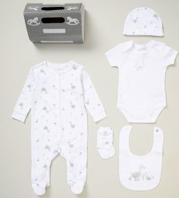 Welcome Little Ducks 5 piece Gift Set Rock-A-Bye Baby Boutique