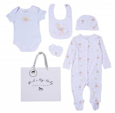Hello Baby 5 piece Gift Set Rock-A-Bye Baby Boutique