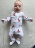 BabyMac Highland Cow Print Organic Cotton Sleepsuit