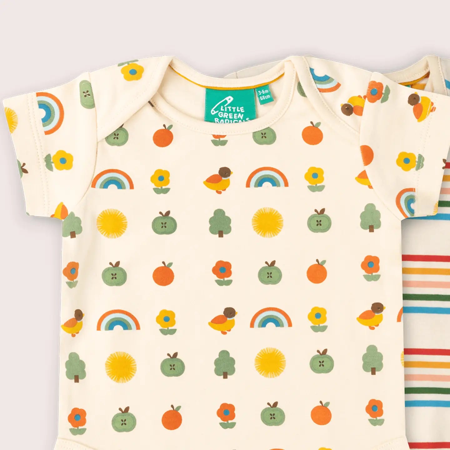 Vintage Rainbows Bodysuit Set Little Green Radicals