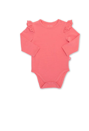 Kite Broderie Coral Pink Bodysuit Body Top