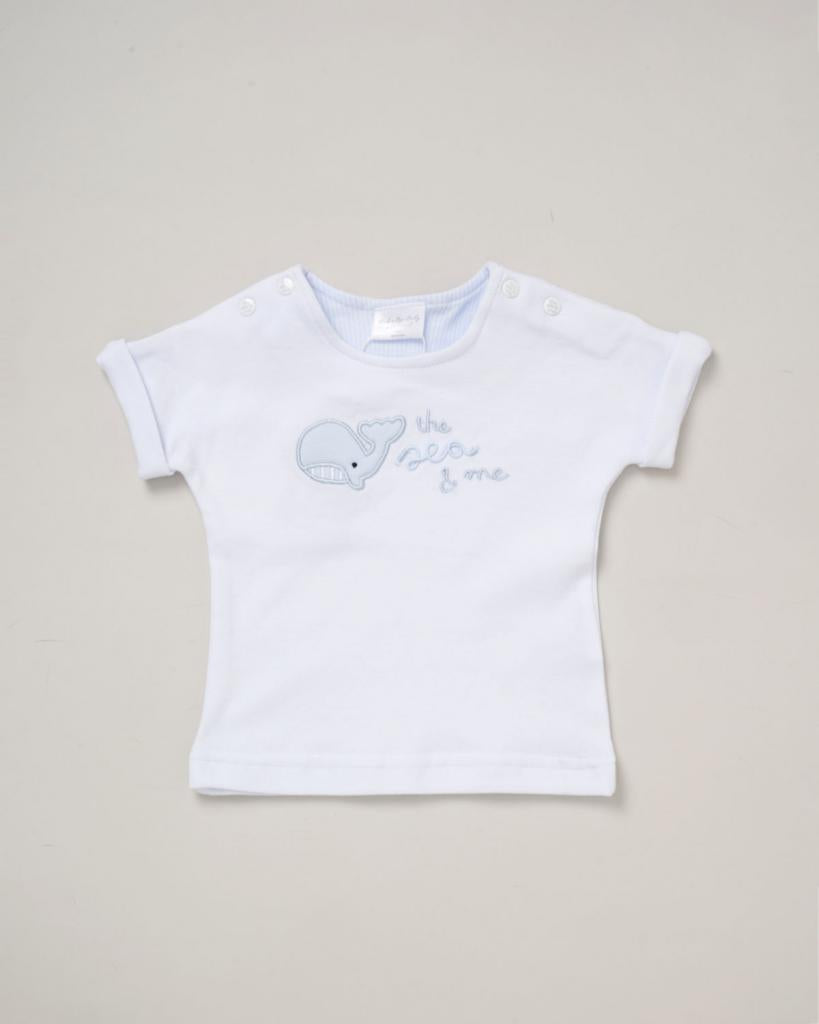 Whale Waffle T-shirt & Trouser/shorts Set Rock-A-Bye Baby Boutique