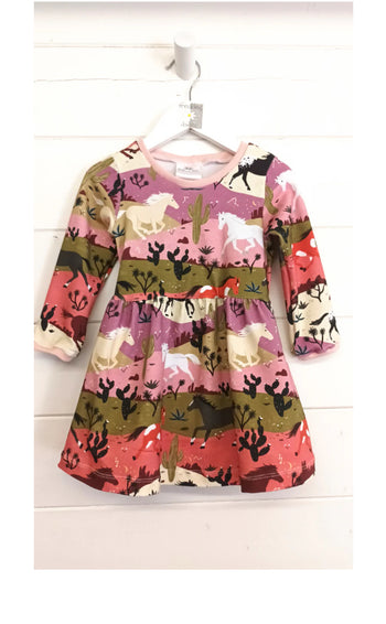 Wild Horses Twirl Jersey Dress Freckles & Daisies