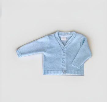 Baby Blue  Cardigan Traditional  Little Nosh