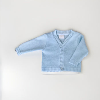 Baby Blue  Cardigan Traditional  Little Nosh