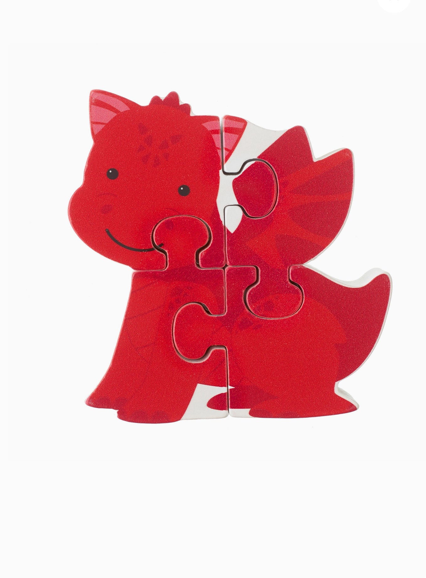 Red Dragon Jigsaw Puzzle Wooden Toy Orange Tree