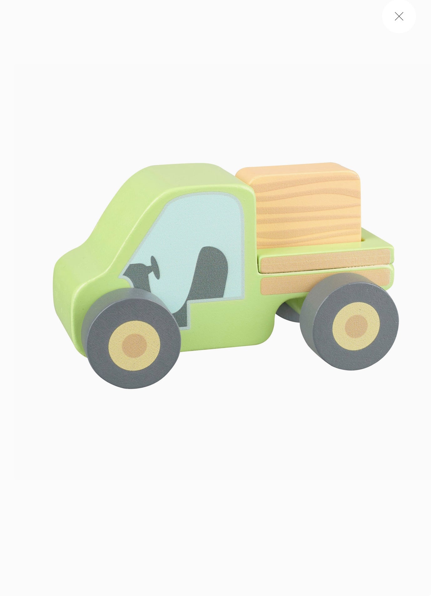 Farm Truck Wooden Toy Orange Tree